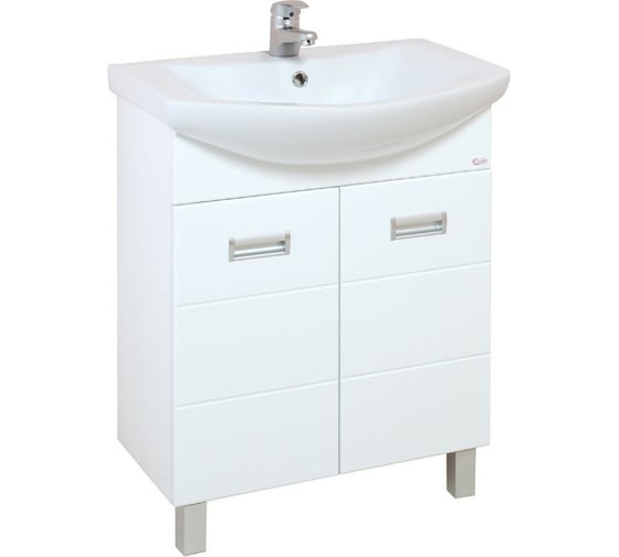 Изображение товара Тумба с раковиной Onika Балтика 70 напольная, белая, с корзиной (ум. Балтика 70) 107028