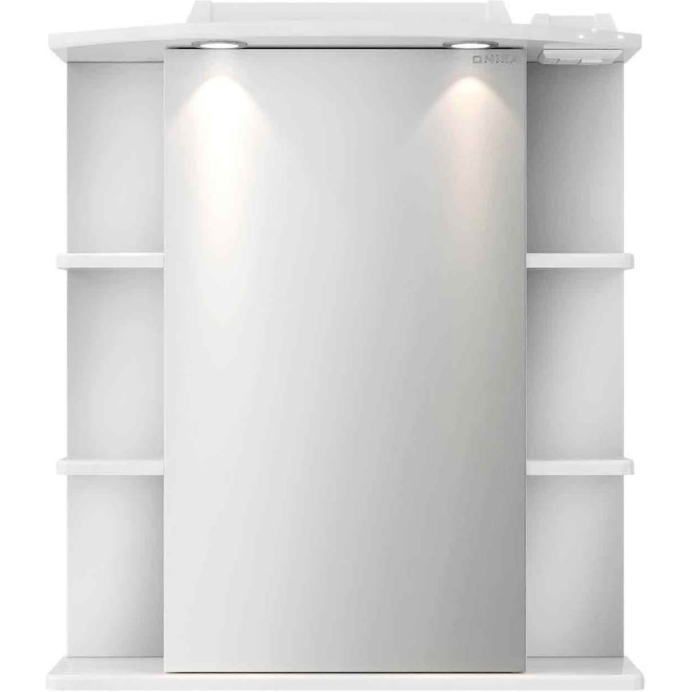 Изображение товара Зеркальный шкаф Onika ГЛОРИЯ левый 65.02 с подсветкой и розеткой белый