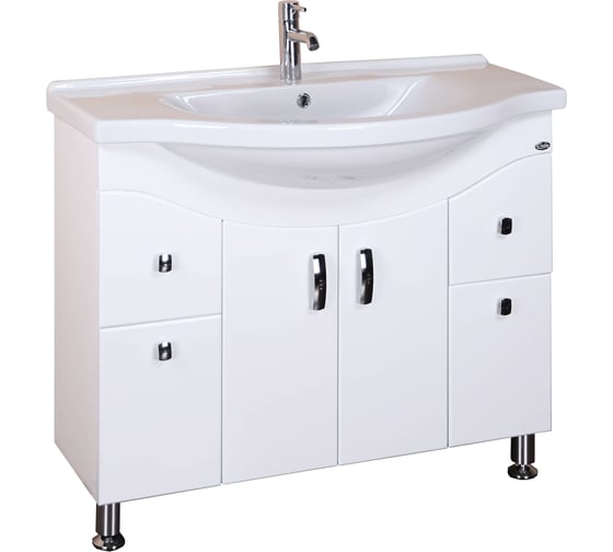 Изображение товара Тумба Onika Эльбрус 90 напольная белая 109016