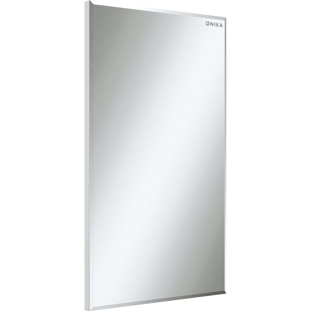 Изображение товара Универсальный зеркальный шкаф Onika МИНИ угловой белый антиблик, подвесной с 2 полками
