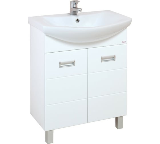 Изображение товара Тумба с раковиной Onika Балтика 65 напольная, белая (ум. Балтика 65) 106529