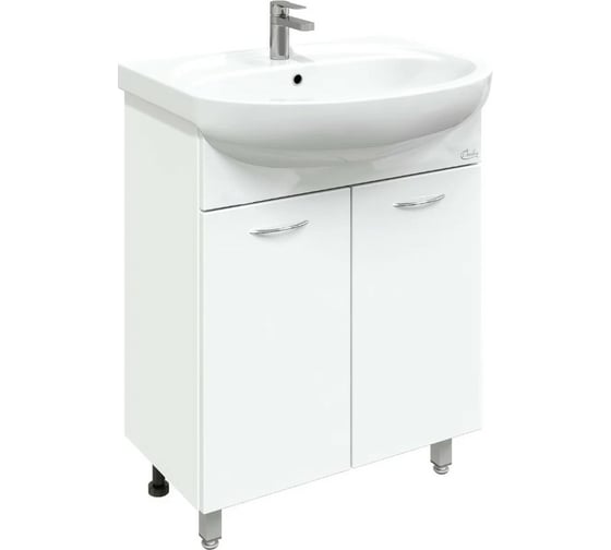 Изображение товара Тумба с раковиной Onika СТЕЛЛА 65 напольная, белая 106501