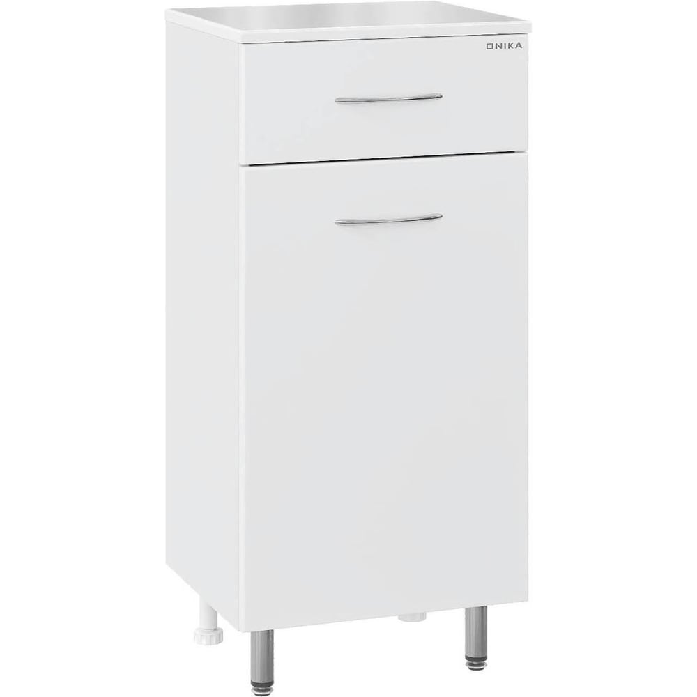 Изображение товара Полупенал Onika Каприз 30 напольный белый с бельевой корзиной