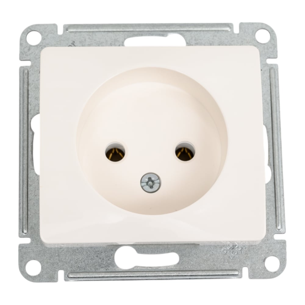 Изображение товара Розетка Systeme Electric Glossa без заземления 16А IP20 молочный механизм
