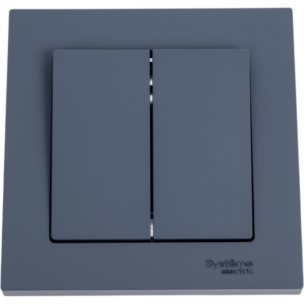 Изображение товара 2-клавишный выключатель Systeme Electric AtlasDesign Грифель IP20