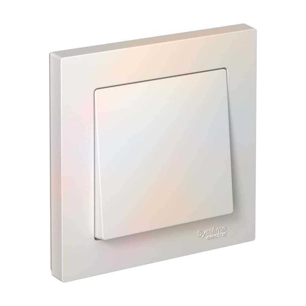 Изображение товара 1-клавишный выключатель Systeme Electric AtlasDesign Жемчуг сх.1 10А в сборе