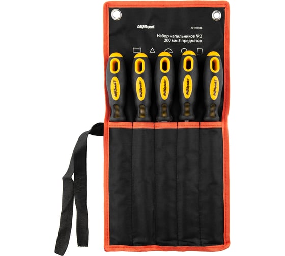 Изображение товара Набор напильников AV Steel №2 200мм 5 предметов AV-921168
