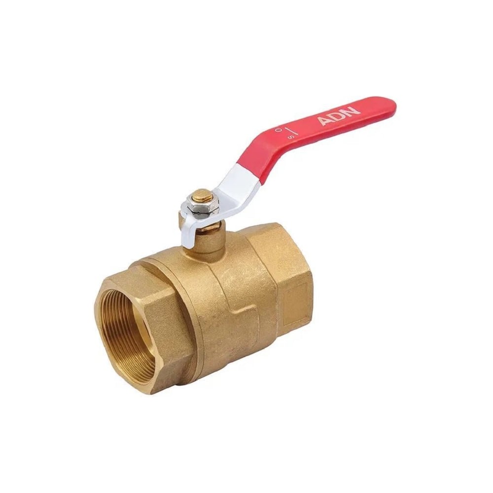 Изображение товара Кран шаровой SMT ADN 2 FxF латунь 50 мм внутренняя резьба красный рычаг