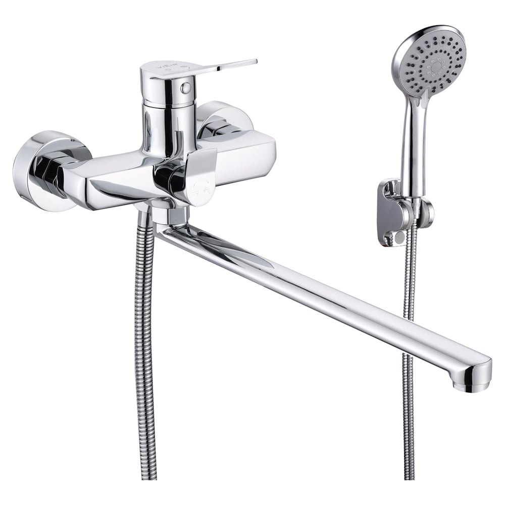 Изображение товара Однорычажный смеситель для ванны ViEiR с длинным поворотным изливом хром