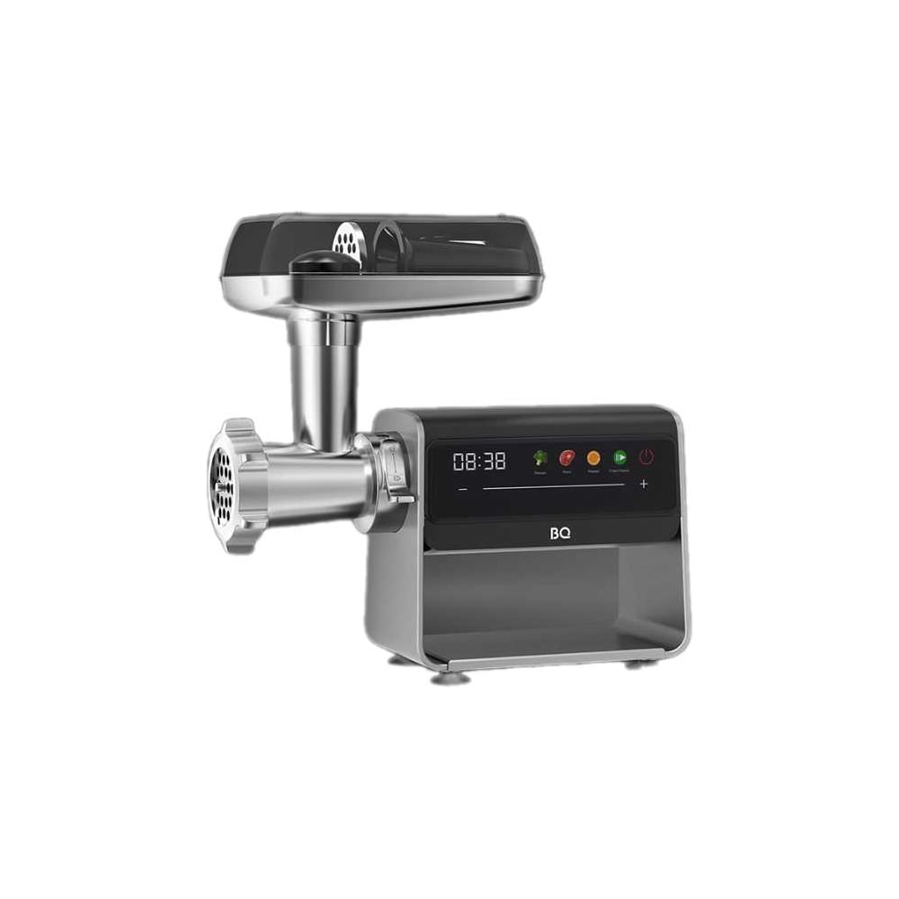 Изображение товара Мясорубка BQ MG2008 металлическая серая высокая мощность и многофункциональность