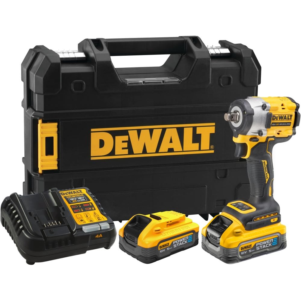 Изображение товара Аккумуляторный гайковерт DEWALT DCF921H2T 18В 610Нм с двумя АКБ и кейсом