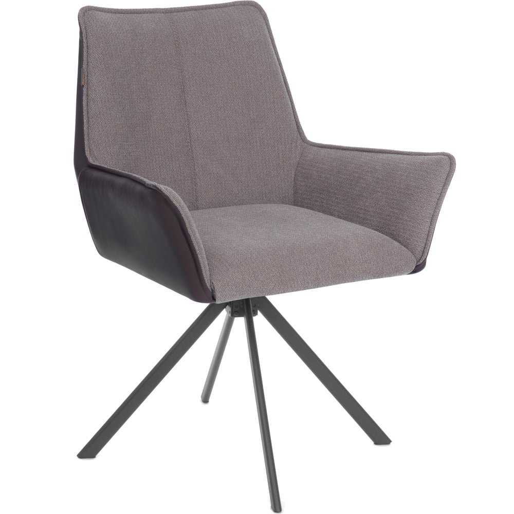 Изображение товара Кресло Tetchair Murano опора 360, велюр/букле (HYP)/Экокожа, бежевый/коричневый 25222