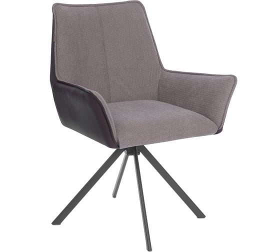 Изображение товара Кресло Tetchair Murano опора 360, велюр/букле (HYP)/Экокожа, бежевый/коричневый 25222