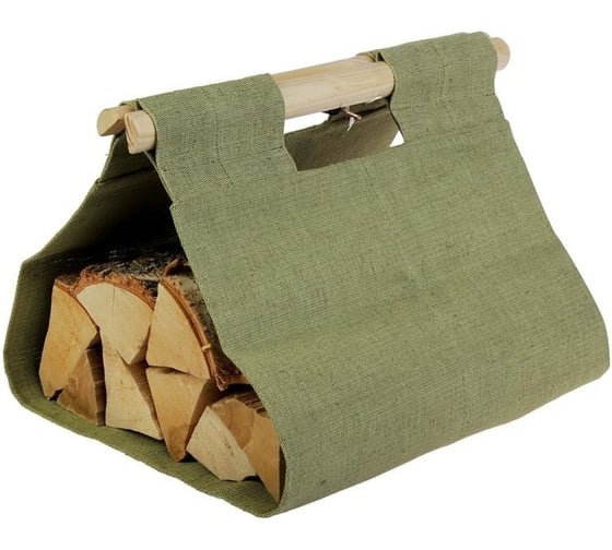 Изображение товара Сумка для переноски дров ООО ПК ХозЦентр материал - брезент 400х500мм ТО-00300