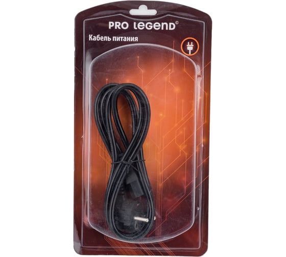 Изображение товара Сетевой кабель питания Pro Legend евровилка 1,5 м, iec320 PL1400