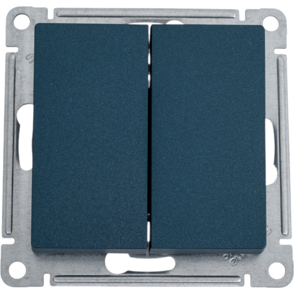 Изображение товара 2-клавишный выключатель Systeme Electric AtlasDesign изумруд IP20