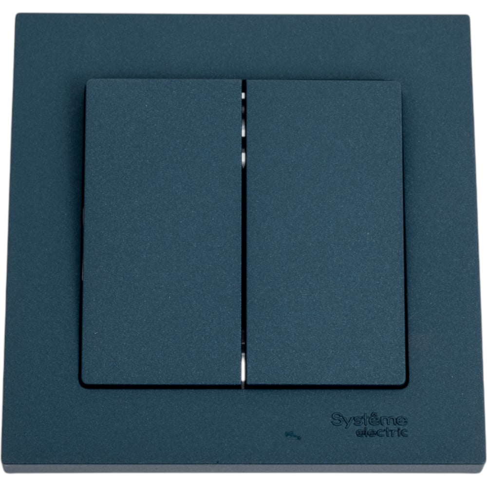 Изображение товара 2-клавишный выключатель Systeme Electric AtlasDesign изумруд схема 5 10А