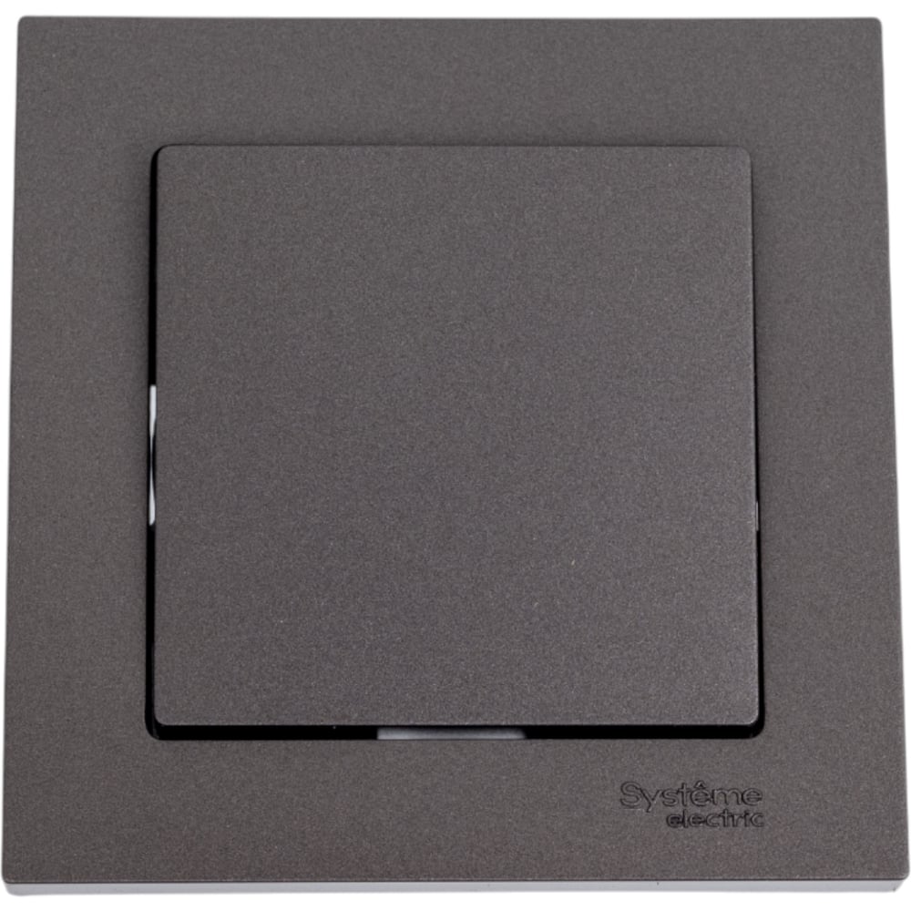 Изображение товара 1-клавишный выключатель Systeme Electric AtlasDesign Мокко сх.1 10А в сборе