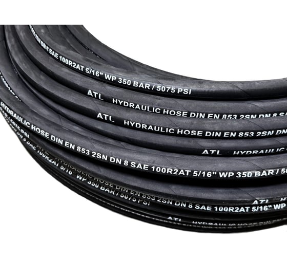 Изображение товара Рукав высокого давления ООО Поволжский Центр РТИ 1 SN Dу 20 (усл.прох.) Dвнутр. 19,0мм (3/4) P=105 Bar EN 853 (бухта 50 м) 4680687031977