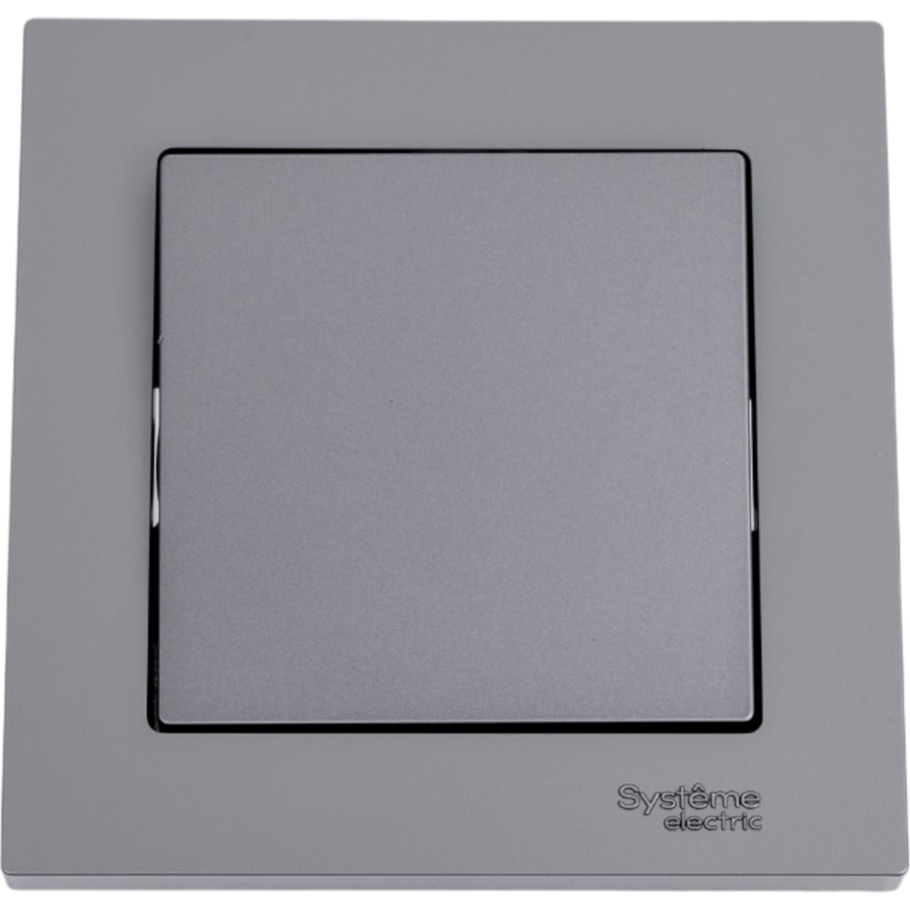 Изображение товара Выключатель одноклавишный Systeme Electric AtlasDesign сталь IP20