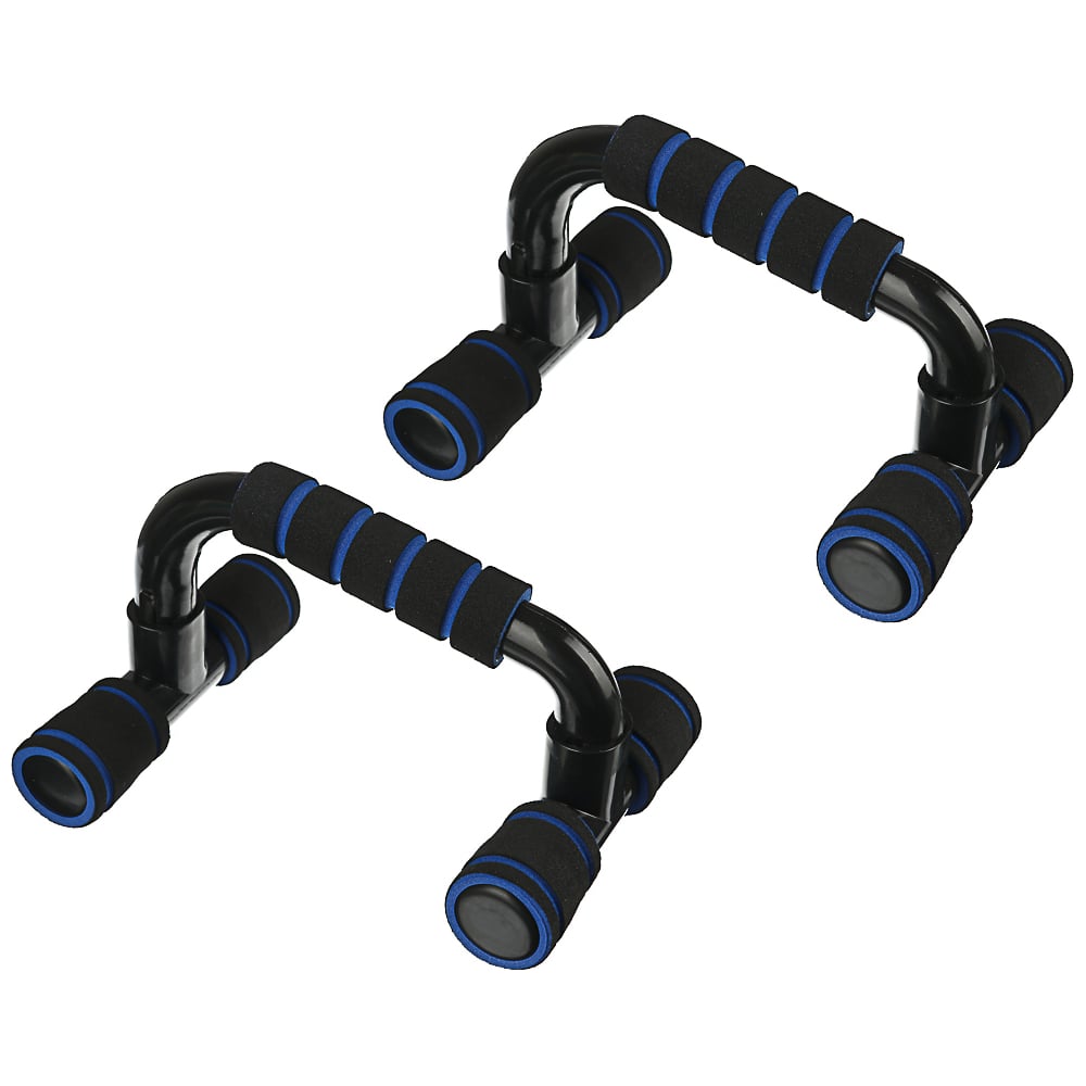 Изображение товара Комплект упоров для отжимания SILAPRO 2 шт., черный/голубой