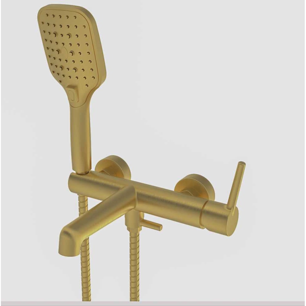 Изображение товара Современный однорычажный смеситель для ванны ViEiR с коротким изливом золото