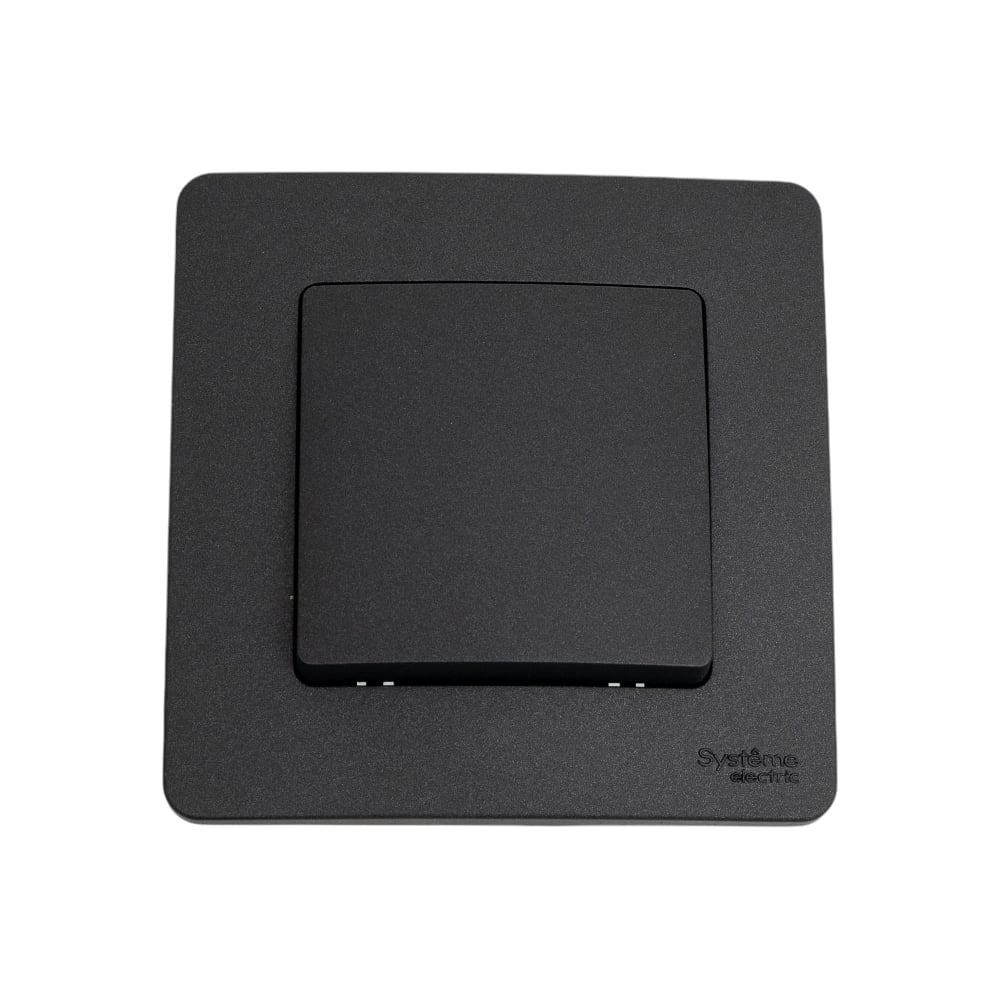 Изображение товара 1-клавишный выключатель Blanca Sistema Electric внутренний антрацит 10А Изображение товара 1-клавишный выключатель Blanca Sistema Electric внутренний антрацит 10А