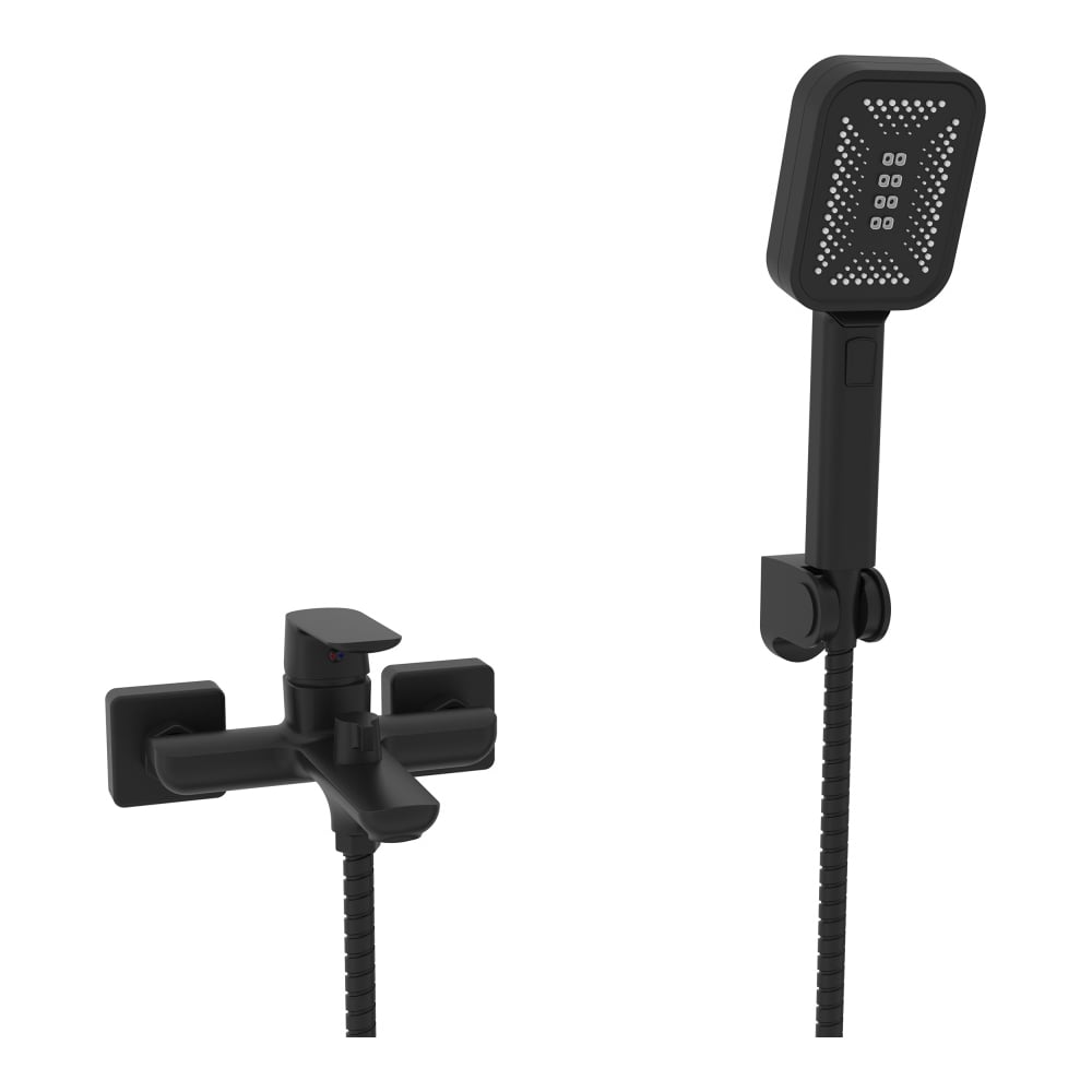 Изображение товара Смеситель для ванны ViEiR однорычажный короткий излив латунь черный