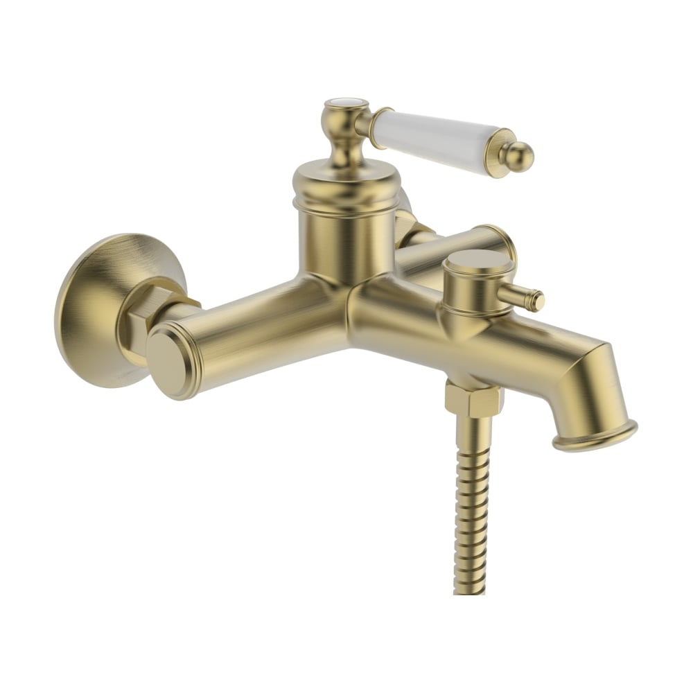 Изображение товара Однорычажный смеситель для ванны ViEiR с коротким изливом и матовым золотом