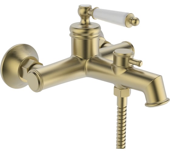 Изображение товара Смеситель для ванны ViEiR однорычажный, с коротким изливом, матовое золото V173531-S