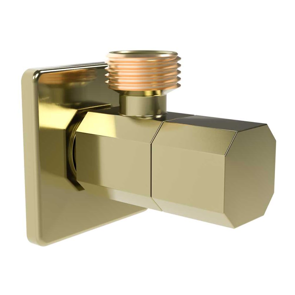 Изображение товара Угловой запорный вентиль VIEIR 1/2 х 1/2 матовое золото