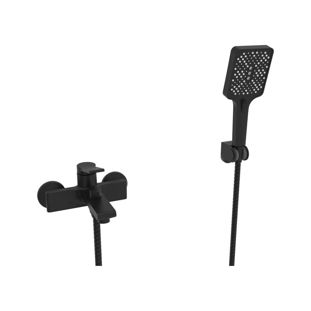 Изображение товара Смеситель для ванны ViEiR однорычажный черный V243532-C короткий излив