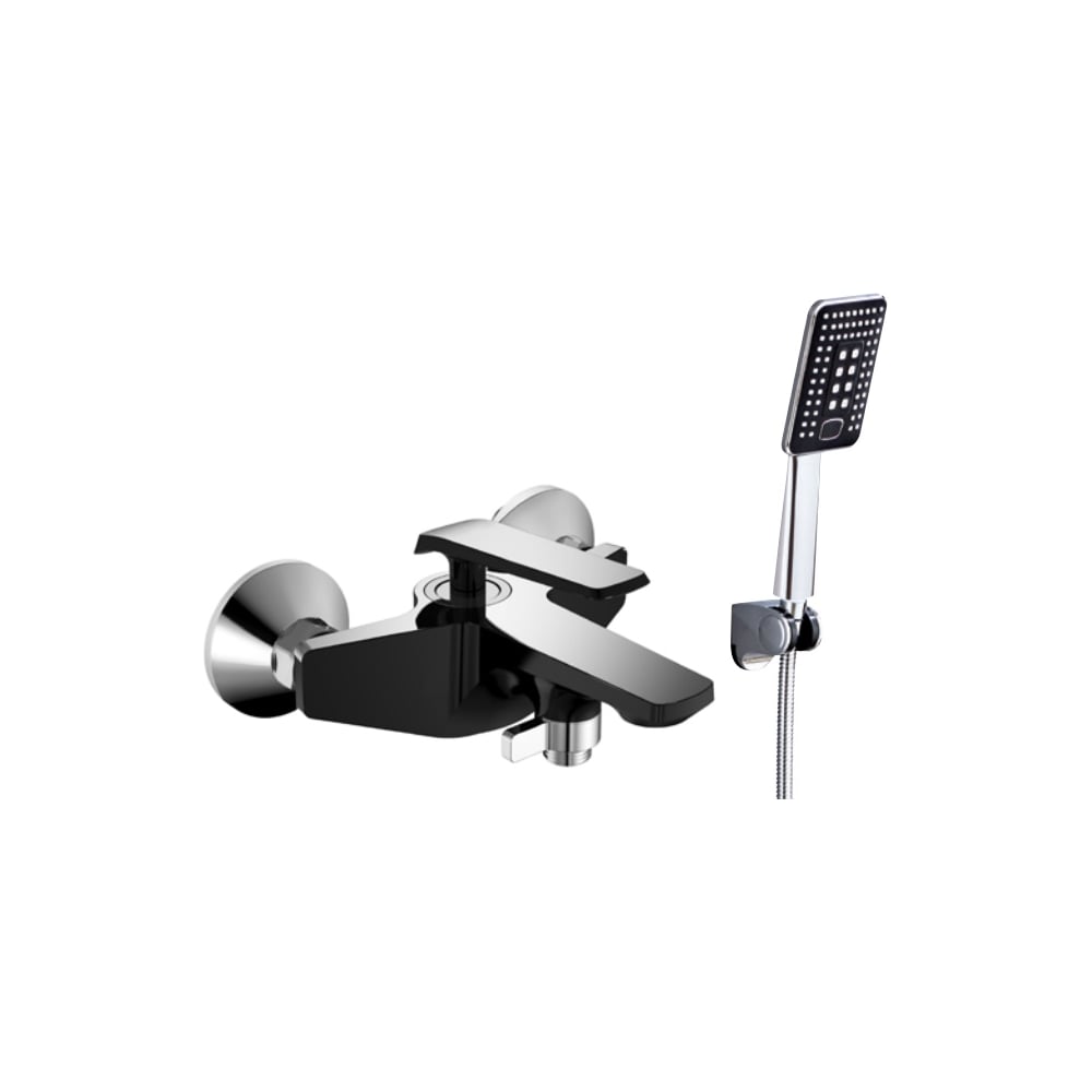 Изображение товара Смеситель для ванны ViEiR однорычажный короткий излив хром черный V333531-C