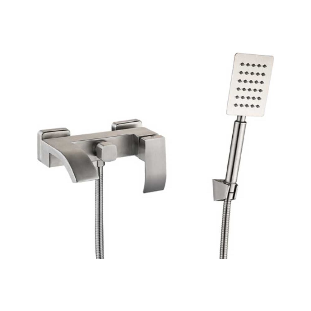 Изображение товара Смеситель для ванны ViEiR однорычажный с коротким квадратным изливом сатин V303531