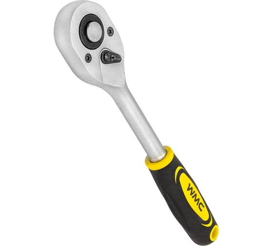 Изображение товара Трещотка реверсивная WMC TOOLS с резиновой ручкой 1/2''(L-255мм,24зуб.) WMC-80244(48820)