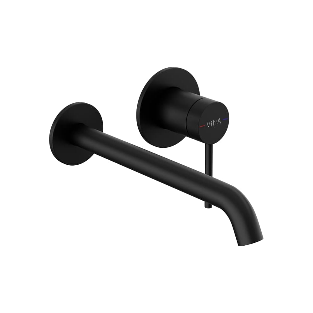 Изображение товара Встраиваемый смеситель для раковины Vitra Minimax Round (Минимакс Раунд) однорычажный матовый черный латунь A4354936EXP Изображение товара Встраиваемый смеситель для раковины Vitra Minimax Round (Минимакс Раунд) однорычажный матовый черный латунь A4354936EXP