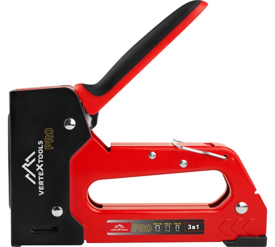 Изображение товара Степлер строительный vertextools PRO многофункциональный 3В1 (тип 140, 53, 36) 0043-08