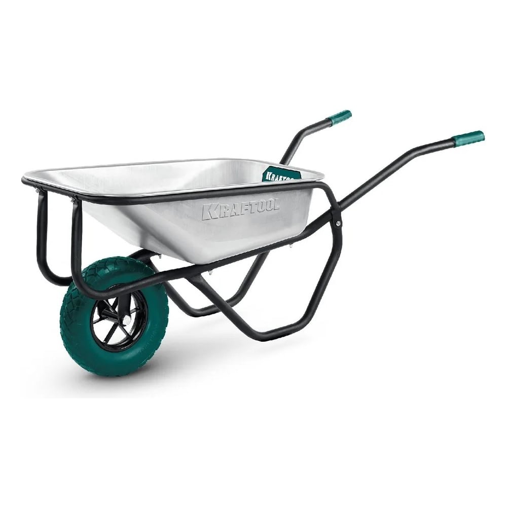 Изображение товара Строительная одноколесная тачка KRAFTOOL MAXDrive-1 110л 260 кг оцинкованная сталь
