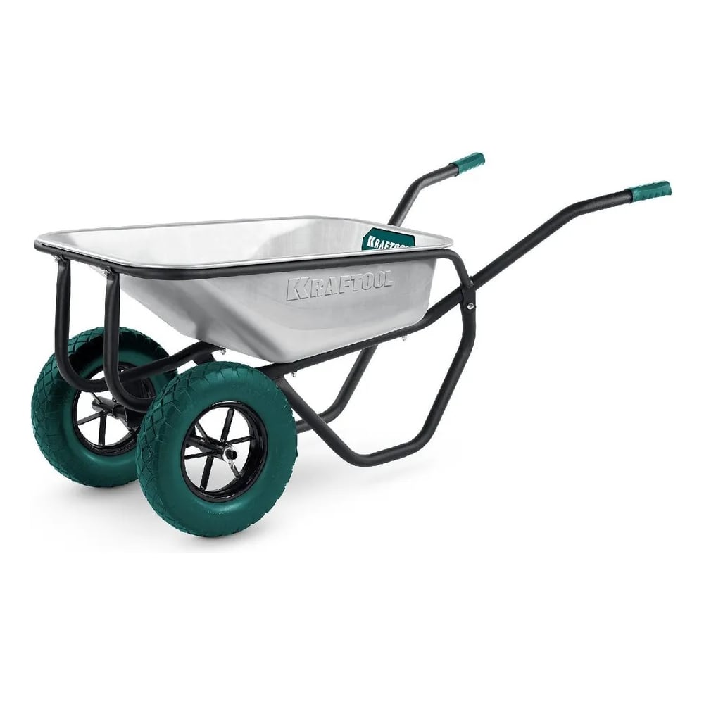 Изображение товара Строительная тачка KRAFTOOL MAXDrive-2 110л 280кг двухколесная с трубным усилителем