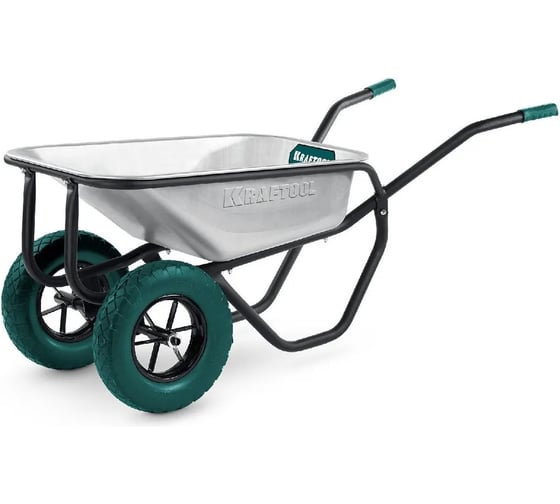 Изображение товара Тачка строительная KRAFTOOL MAXDrive-2 110л, 280 кг, двухколесная, с трубным усилителем 39860