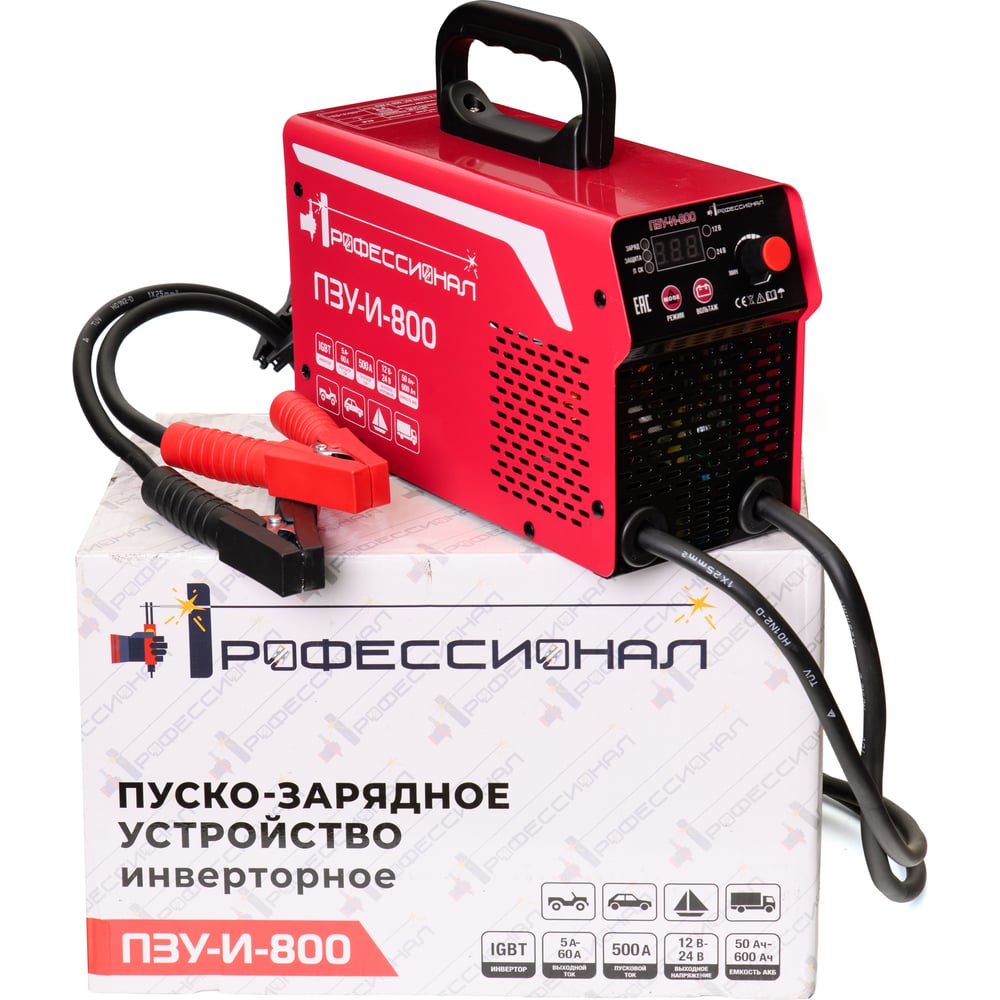 Изображение товара Пуско-зарядное устройство инверторное Профессионал ПЗУ-И-800 250320251