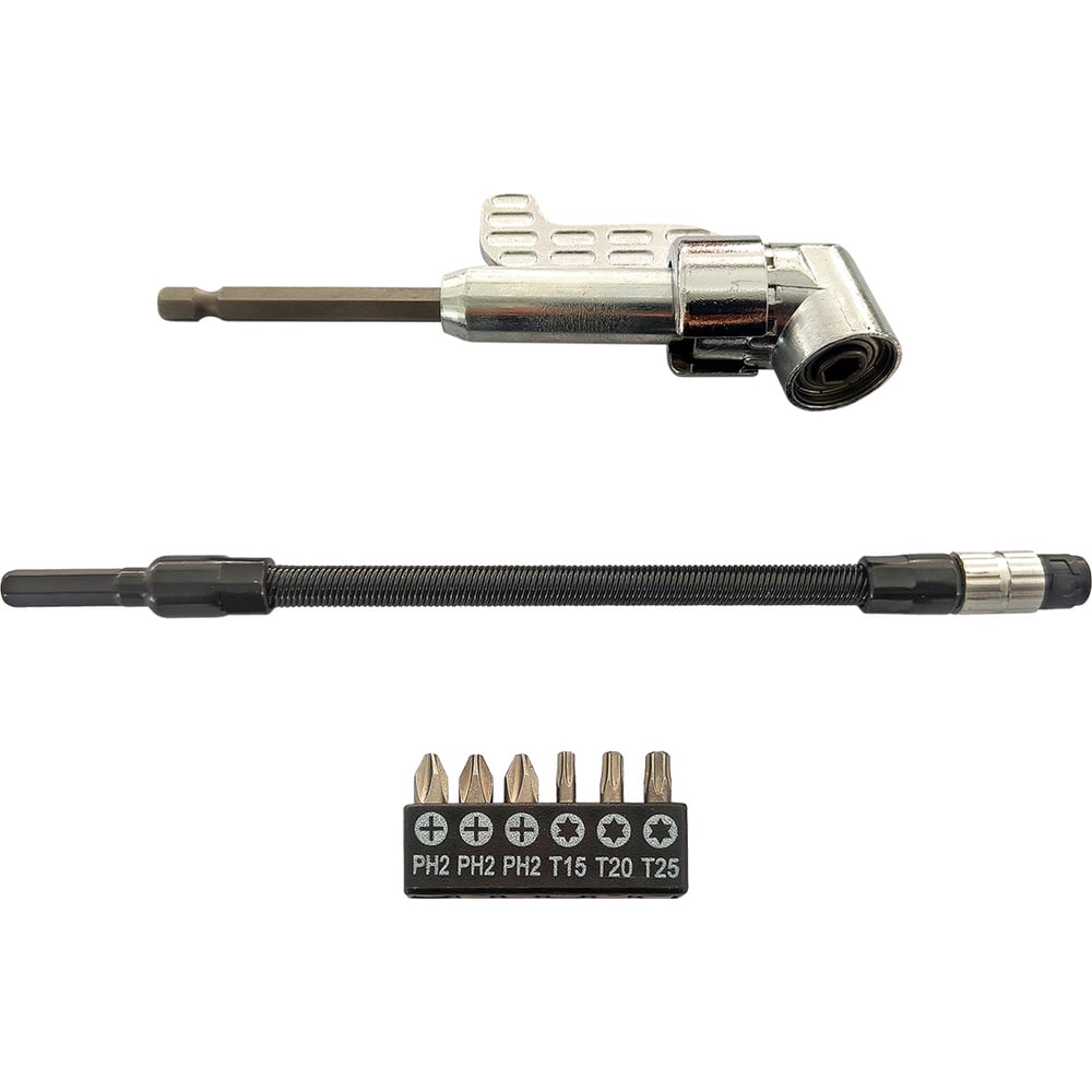 Изображение товара Набор бит JBC 1/4х25мм с угловым держателем и удлинителем 8 предметов