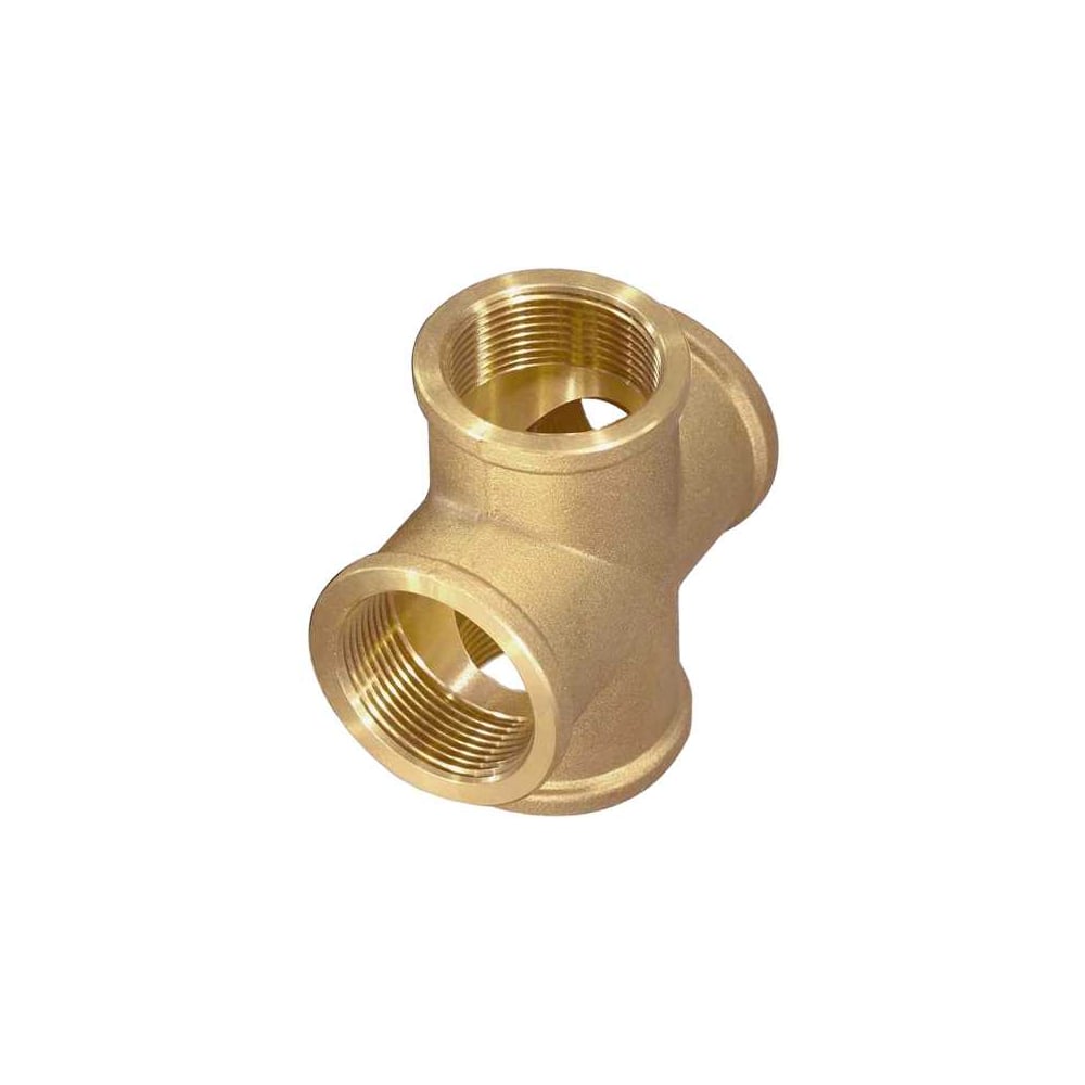 Изображение товара Резьбовая латунная крестовина 1/2Г × 1/2Г для сантехники ViEiR XF333