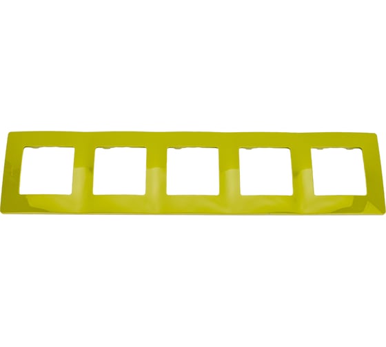 Изображение товара Рамка Legrand 5 постов Etika зелёный папоротник 672545