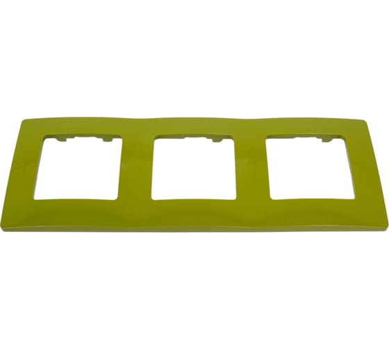 Изображение товара Рамка Legrand 3 поста Etika зелёный папоротник 672543