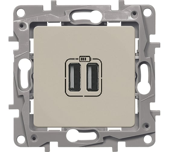 Изображение товара Зарядное устройство Legrand USB тип А / тип А Legrand Etika 3000мА 15Вт слоновая кость 672394