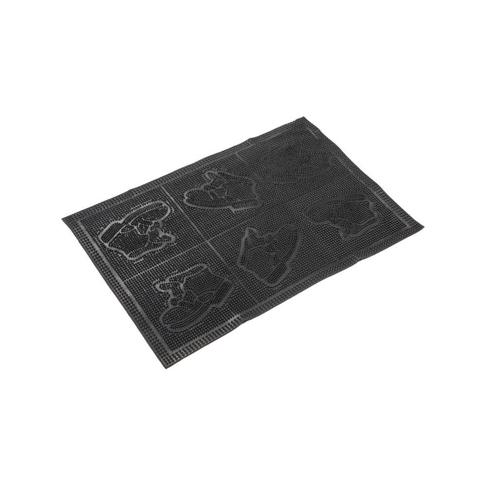 Изображение товара Придверный грязезащитный коврик резиновый 40x60 см, черный, 8 мм