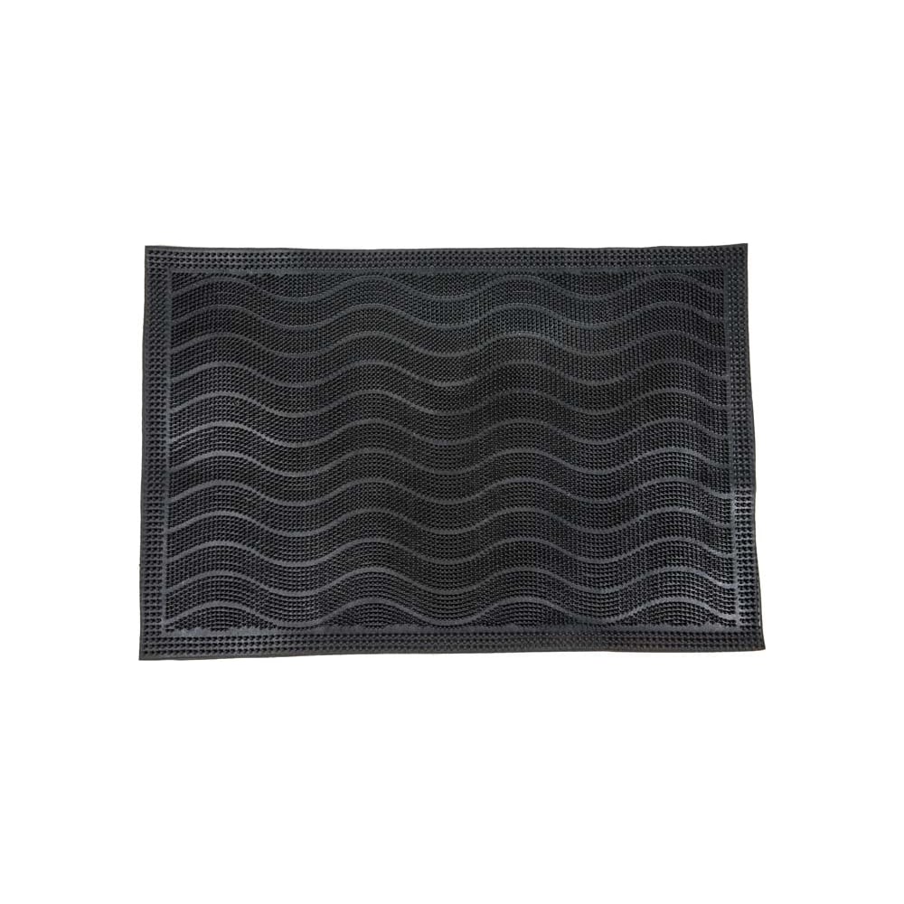 Изображение товара Придверный резиновый коврик QZRP 40x60 см волна 8 мм грязезащитный