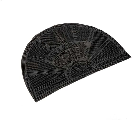 Изображение товара Придверный коврик QZRP грязезащитный резиновый 40x60 см Коврик придверный 40х60 см 8 мм велком полукруг