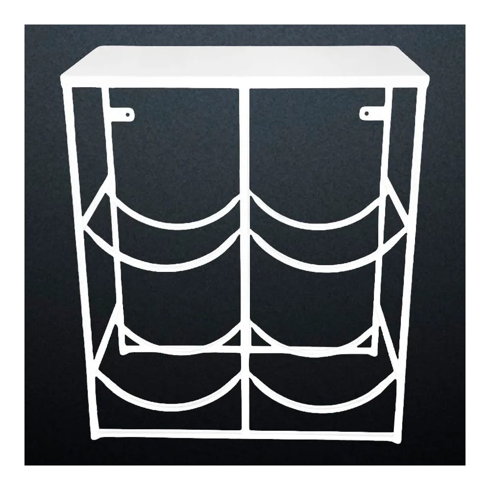 Изображение товара Подставка для 4 бутылей 19 л Metall78.ru со столом белая